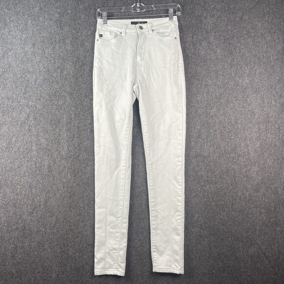 Kancan Estilo Mint Green High Rise Skinny Stretch Jeans Size 7/27 EUC - Picture 1 of 9